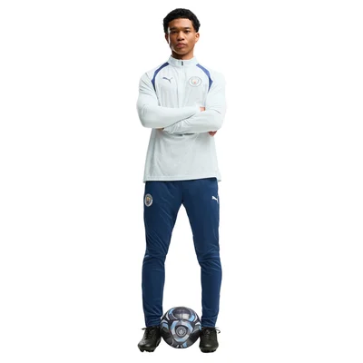 Puma Manchester City trainingspak 1/4-zip 2026/2027 lichtblauw donkerblauw
